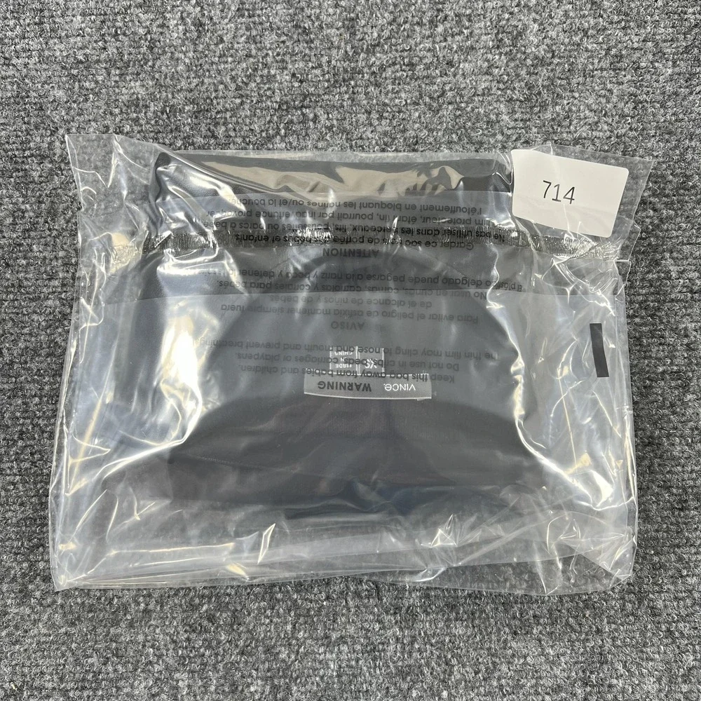 Vince Sweater Womens XS Black Lamb Leather Front Wool Knit Crew Pullover - Picture 9 of 9